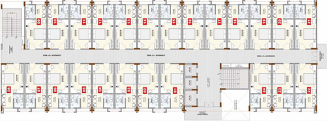 Floor Plan of Okay Plus Solitaire Suites in Jagatpura, Jaipur - Image 91897
