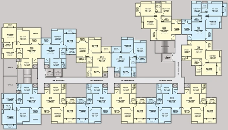 Floor Plan of Ten United Athashri in Dhanori, Pune - Image 19078