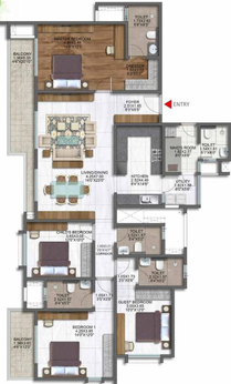 4 BHK Flat in Brigade Sanctuary in Whitefield, Bangalore - Image 490887