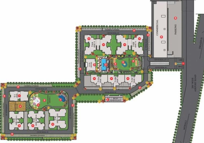 Master Plan of Artique Uptown Skylla in Zirakpur, Chandigarh - Image 91365