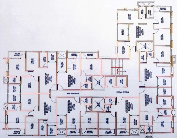 Floor Plan of Namo Imperial in Lohegaon, Pune - Image 19067