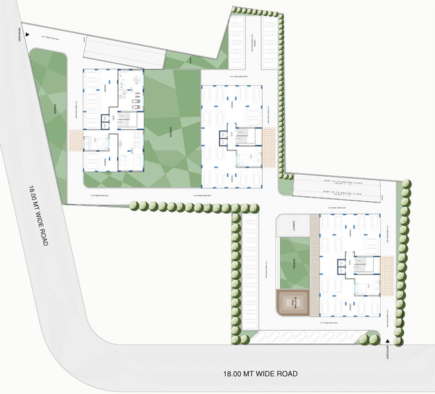 Master Plan of Samprati Palace in Vesu, Surat - Image 102233