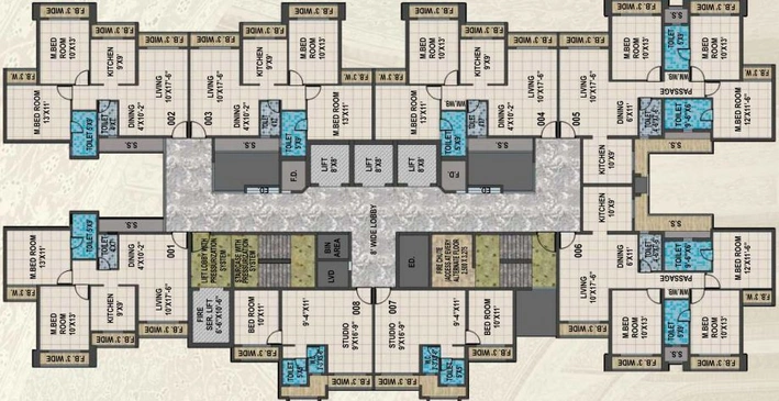 Floor Plan of Arihant Clan Aalishan Phase 2 in Kharghar, Navi Mumbai - Image 37573