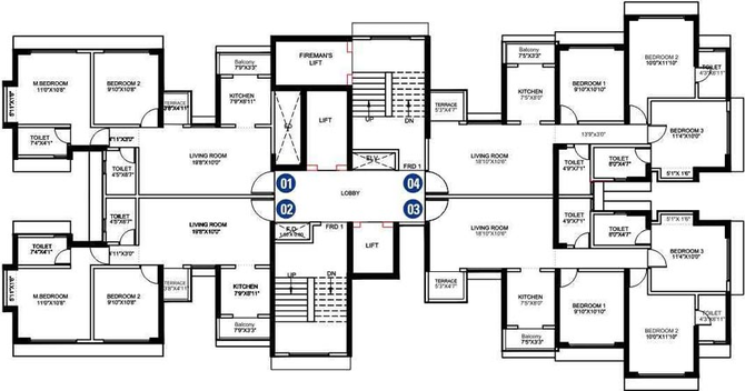 Floor Plan of Anantham Rainbow County in Panvel, Navi Mumbai - Image 37599