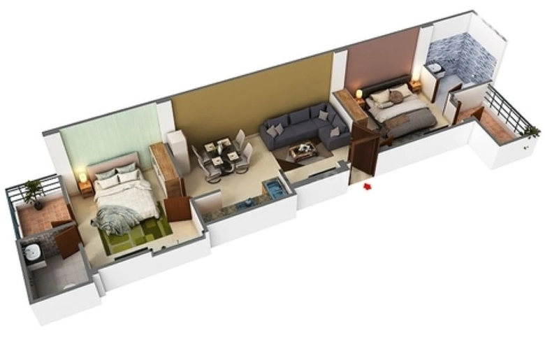 2 BHK Flat in Future Roof Silver Stone in Ajmer Road, Jaipur - Image 509606