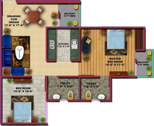 2 BHK Flat in Baldau Shubotsav Heights in Faizabad Road, Lucknow - Image 410063