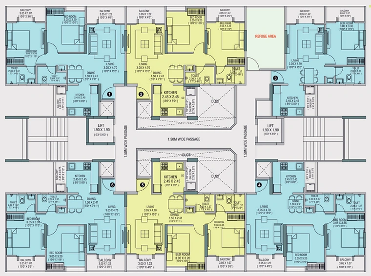 Floor Plan of Choice Goodwill Meadows in Lohegaon, Pune - Image 19000