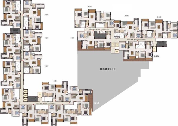 Floor Plan of Casagrand Flamingo in HSR Layout, Bangalore - Image 46334