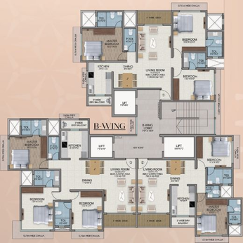 Floor Plan of Lashkaria Indrasukh in Andheri West, Mumbai - Image 45797
