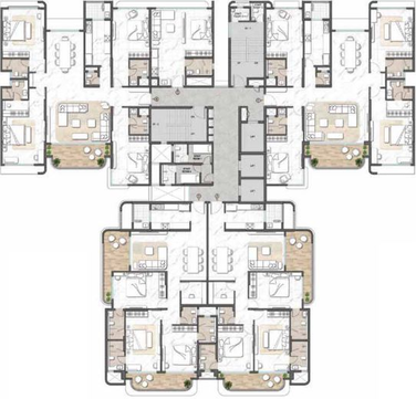 Floor Plan of Lodha Acenza in Andheri East, Mumbai - Image 45834