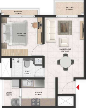 1 BHK Flat in Prestige Serenity Shores in Whitefield, Bangalore - Image 411310