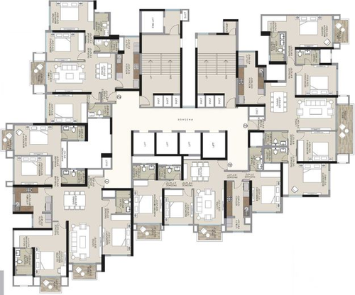 Floor Plan of Hiranandani Empress Hill in Powai, Mumbai - Image 46037