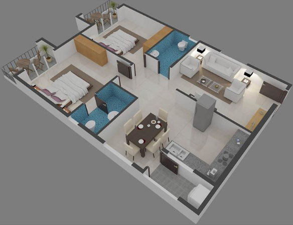 2 BHK Flat in Candeur Signature in Varthur, Bangalore - Image 411428