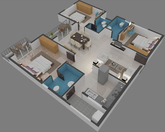 3 BHK Flat in Candeur Signature in Varthur, Bangalore - Image 411429