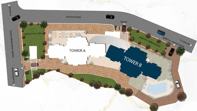 Master Plan of ND Palai Towers in Goregaon West, Mumbai - Image 46137