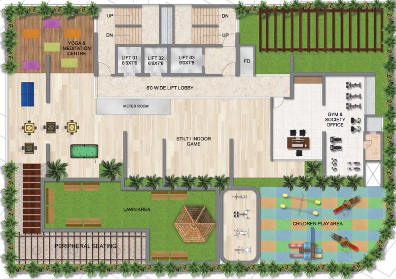 Master Plan of Satyam Alliaance Icon in Ghansoli, Navi Mumbai - Image 37769