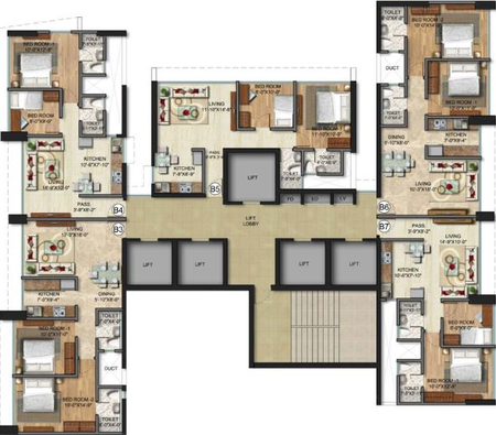 Floor Plan of Sunteck City Avenue 2 in Goregaon West, Mumbai - Image 46174