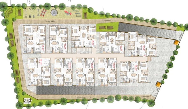 Master Plan of Prominent Chourasia Revanta in Krishnarajapuram, Bangalore - Image 8798