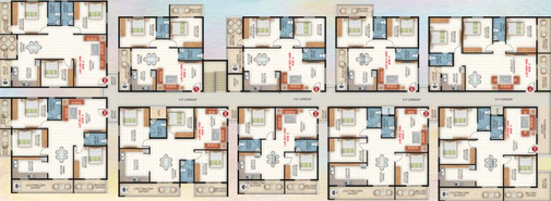 Floor Plan of Sapthagiri Sandalwoods in Whitefield, Bangalore - Image 8808