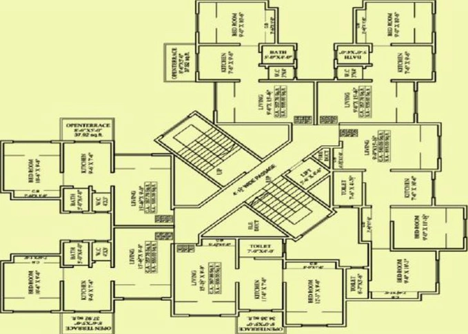 Floor Plan of THDC Ambrosia in Palghar, Palghar - Image 21757