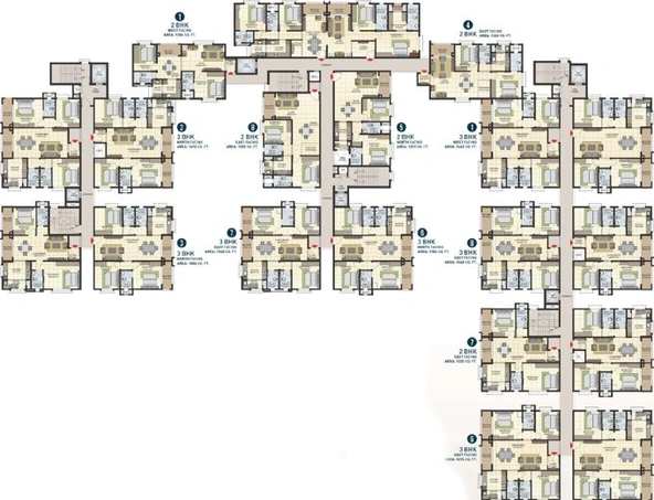 Floor Plan of Elegant Hermitage in Rajarajeshwari Nagar, Bangalore - Image 12911