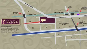 Location of Optus Golden Tulip - Image 49737