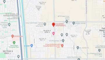 Location of SLF Anushree Apartments - Image 56835