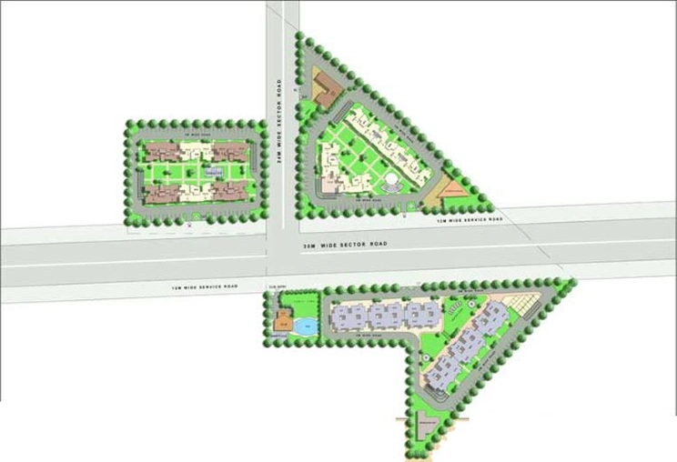 Master Plan of SLF Anushree Apartments in Sector 75, Faridabad - Image 56836