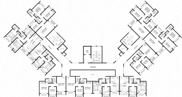 Floor Plan of Bhumi Imperial in Bhiwandi, Thane - Image 9134