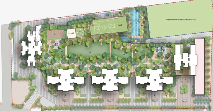 Master Plan of Narang Privado in Pokhran, Thane - Image 78996