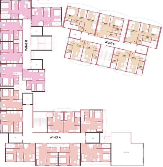 Floor Plan of Marathon Neovalley in Bhandup West, Mumbai - Image 95732
