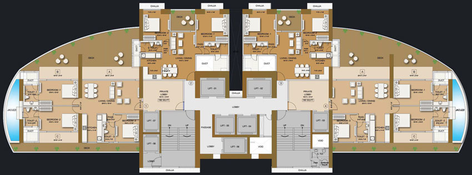 Floor Plan of Ruparel Jewel in Parel East, Mumbai - Image 46279