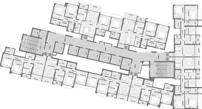 Floor Plan of Sheth Edmont in Kandivali West, Mumbai - Image 46300