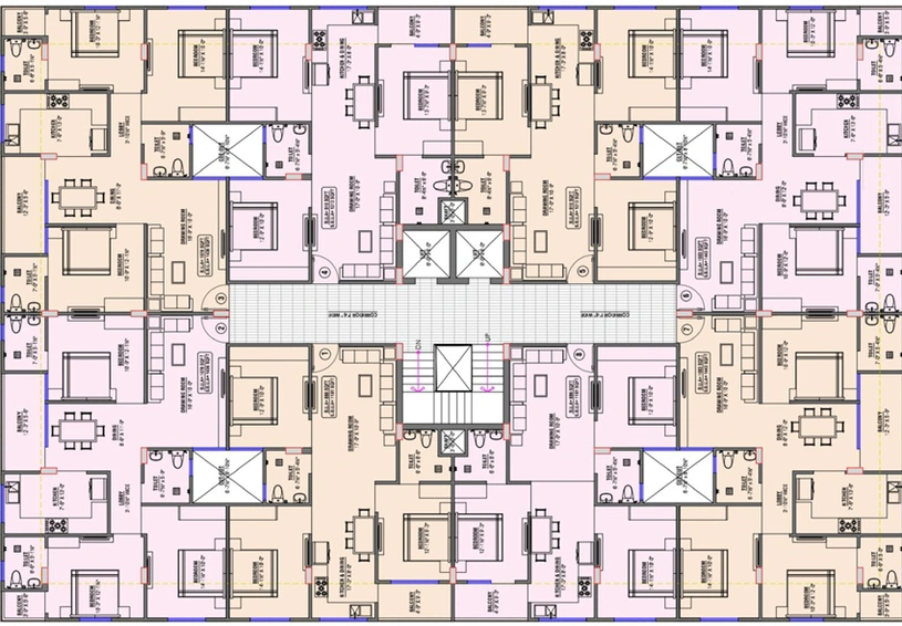 Floor Plan of Shree Shyam The Aangan in Mansarovar, Jaipur - Image 57803