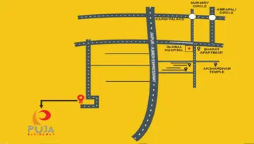 Location of Puja Residency - Image 57614