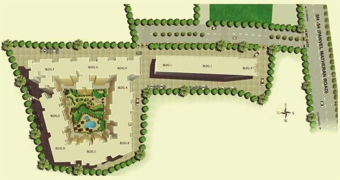 Master Plan of Vishesh Balaji Symphony in Panvel, Navi Mumbai - Image 40485