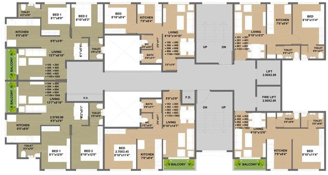 Floor Plan of Hello Future Sky in Panvel, Navi Mumbai - Image 40418