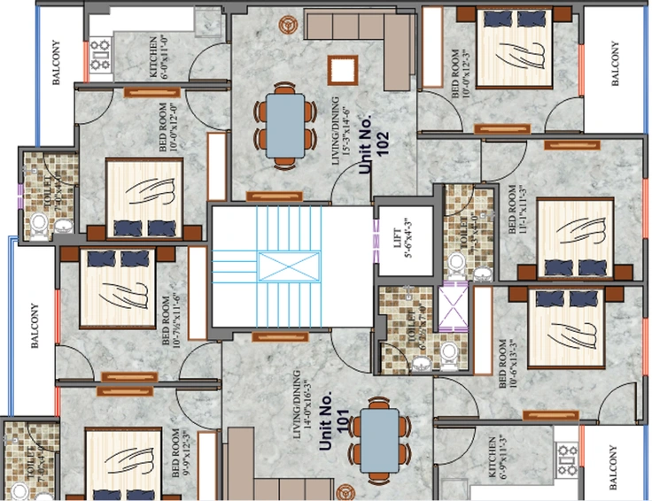 Floor Plan of Shree Salasar Homes in Ajmer Road, Jaipur - Image 57463