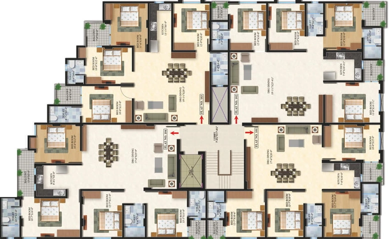 Floor Plan of Platinum Oaks in Ajmer Road, Jaipur - Image 91921