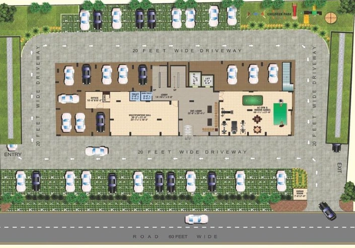Master Plan of Kiara Apartments in Jagatpura, Jaipur - Image 55709