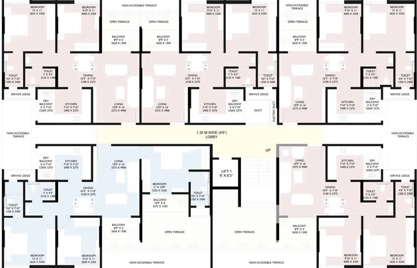 Floor Plan of Omkar Swarup in Ambegaon, Pune - Image 19636