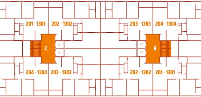 Floor Plan of Ganesh Glorious in Nava Naroda, Ahmedabad - Image 40553