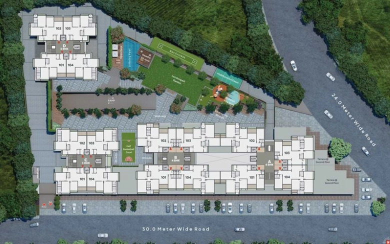 Master Plan of Maitri Elevate in Motera, Ahmedabad - Image 40572