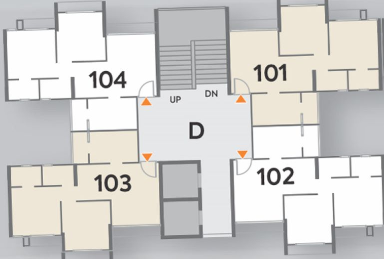 Floor Plan of Supercity Joy in Bhadaj, Ahmedabad - Image 72807