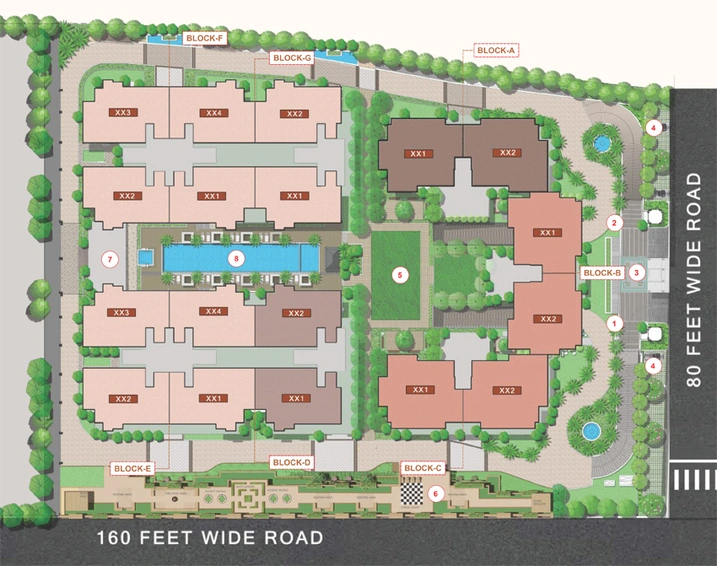 Master Plan of Mahima Mansion Royale in Sanganer, Jaipur - Image 57173