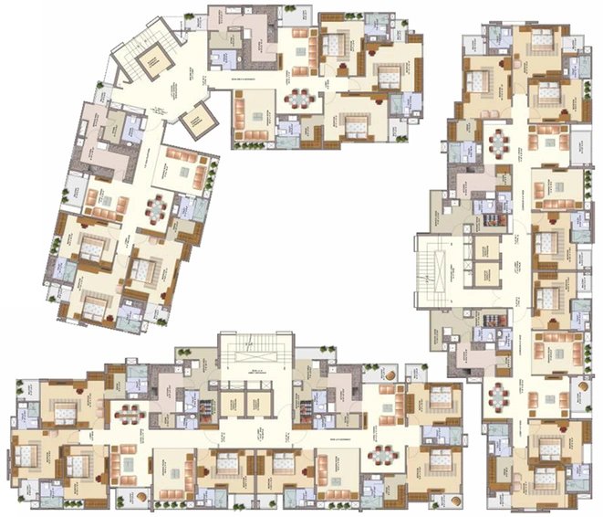 Floor Plan of Radiant Casa in Jagatpura, Jaipur - Image 55931