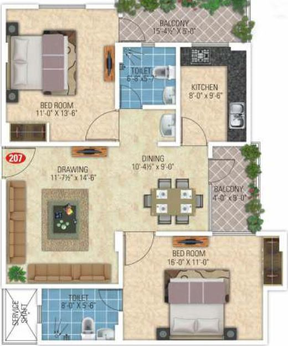 2 BHK Flat in SDC Vintage in Bani Park, Jaipur - Image 511015