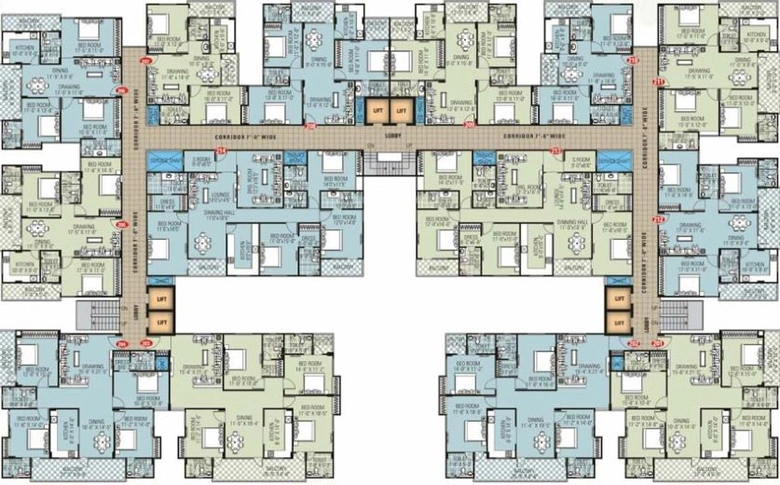 Floor Plan of SDC Vintage in Bani Park, Jaipur - Image 55942
