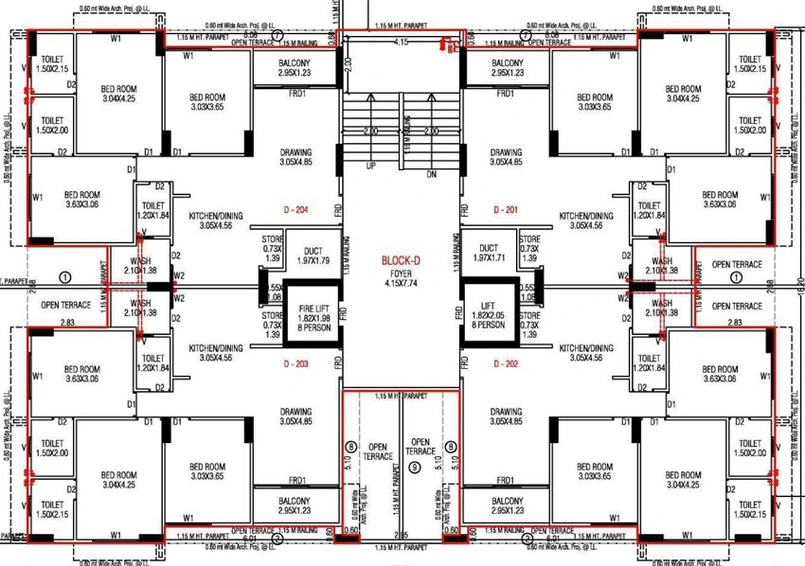 Floor Plan of Elenza Gradient in Shela, Ahmedabad - Image 123117