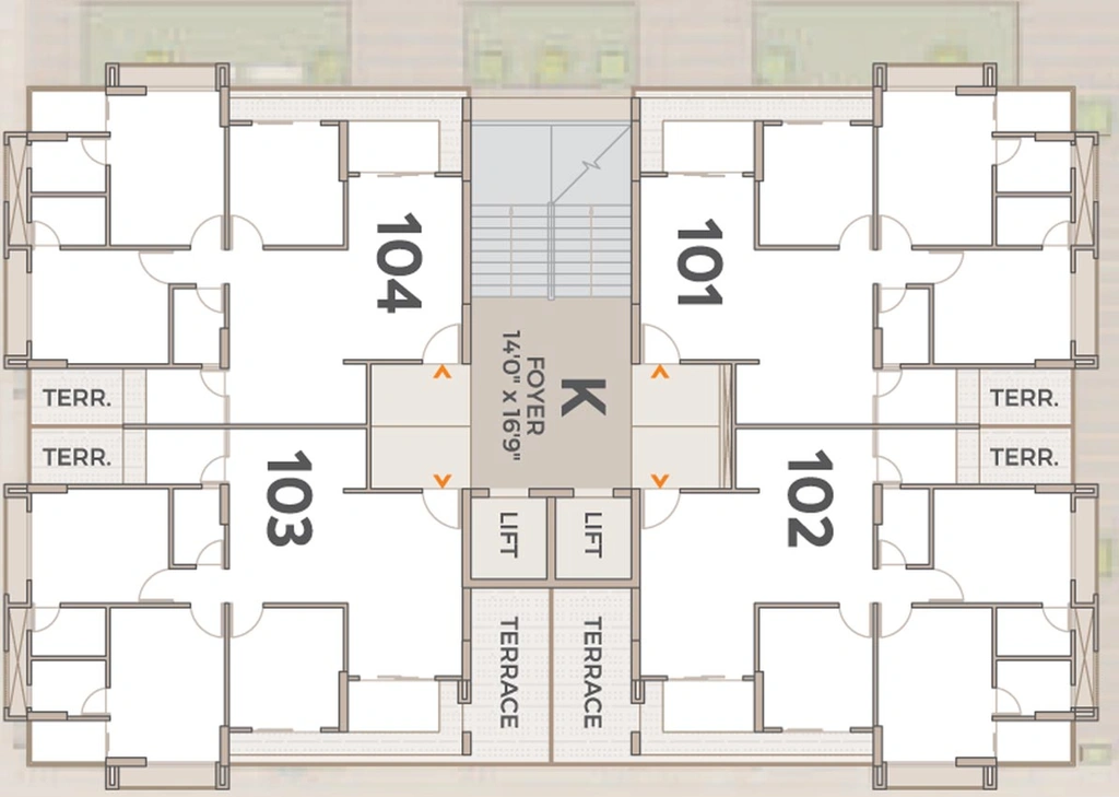Floor Plan of Shilp Serene in Shilaj, Ahmedabad - Image 123312